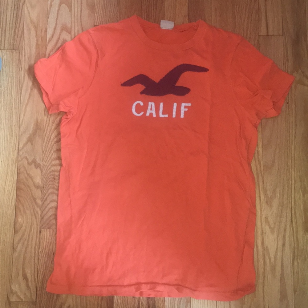 Hollister Medium Orange Tee men's !